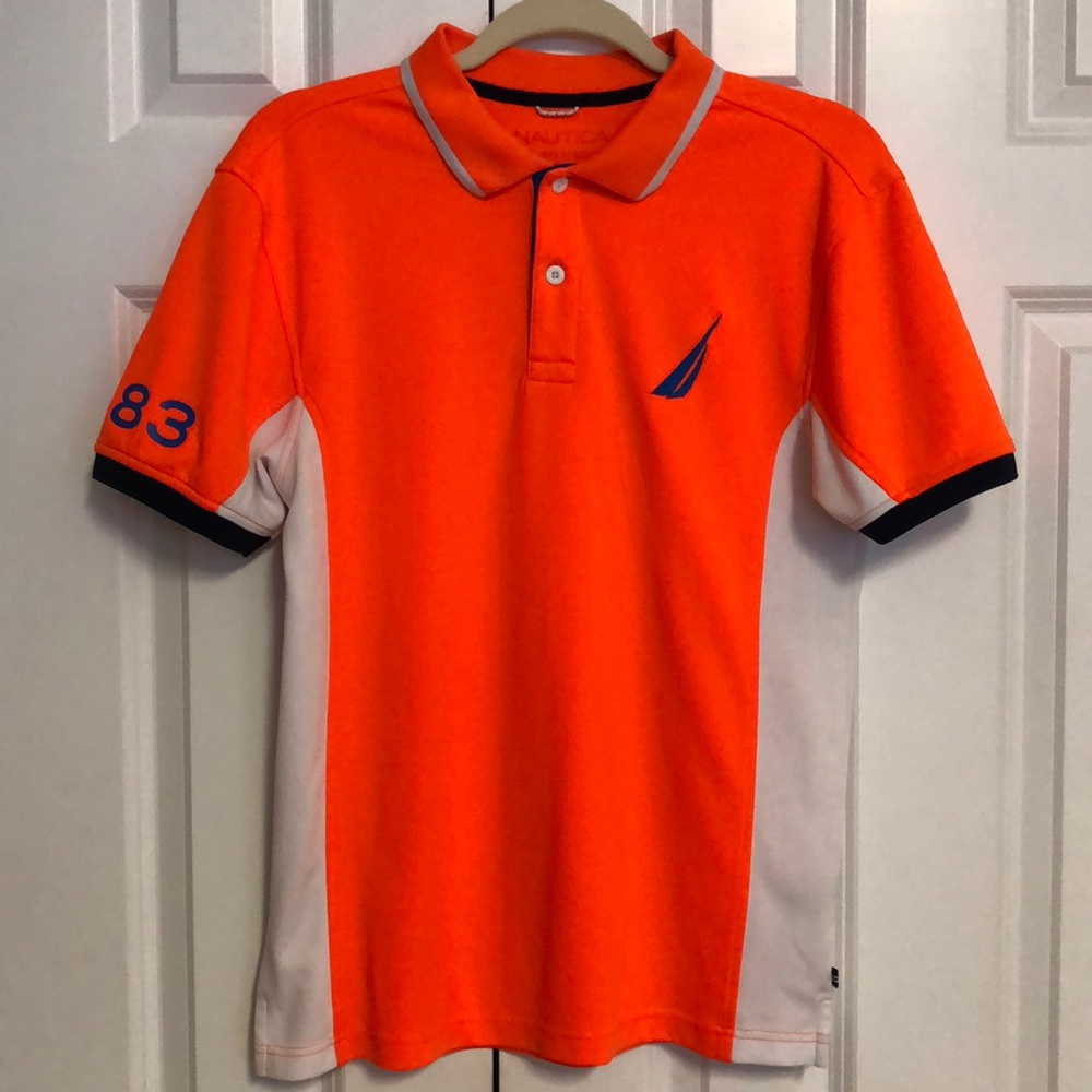 Boy’s Nautical Short Sleeve Collared Shirt